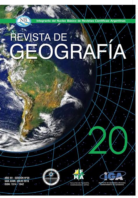 Revista N° 20 Revista De Geografía Iga