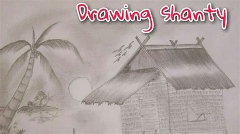 Easy Draw How To Draw Shanty Scenery Countryside Youtube
