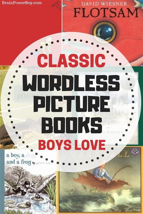 Get the very best classic wordless picture books that boys will devour