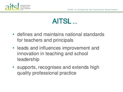 The Australian Professional Standard For Principals