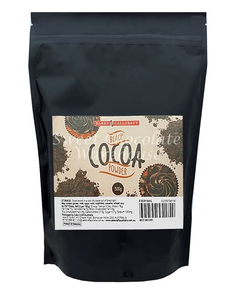 Barry Callebaut Black Cocoa Powder 500g Sweet Chocolate Warehouse