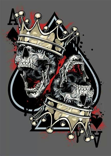 King Of Spades Skull Art 616x864 Download Hd Wallpaper Wallpapertip
