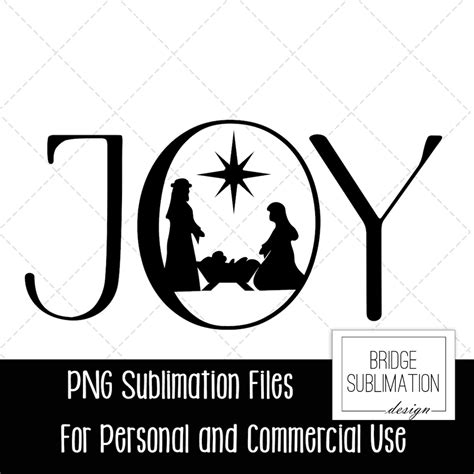 Joy Png Nativity Joy Sublimation Christmas Nativity Etsy