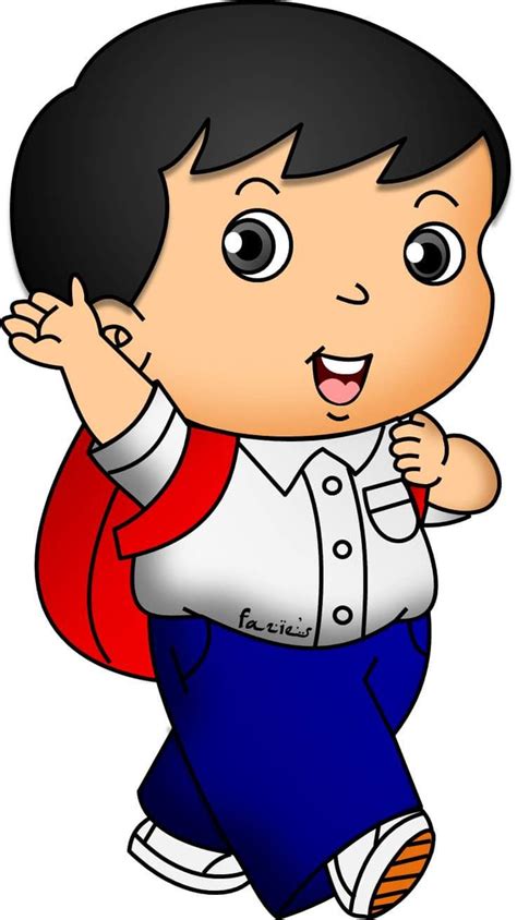 Guru Gambar Kartun Murid Sekolah Rendah Putih Murid N - vrogue.co