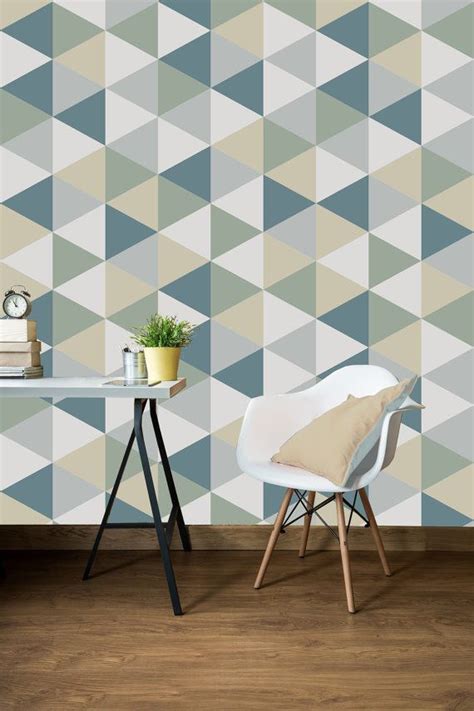 Geometric Removable Wallpaper Self Adhesive Wallpaper Unique Home
