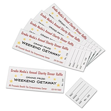 avery blank printable tickets tear away stubs perforated raffle tickets pack of 200 16154
