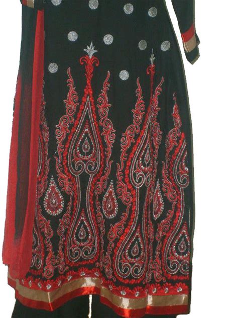 Ladies Pakistani Pants Kameez With Embroidery Islamic Clothing And