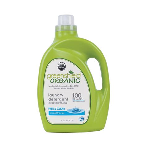 Green Shield Organic Laundry Detergent Free And Clear Case Of 2