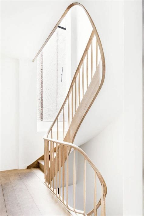 Sculptural Curving Stairway Keyserrijck By Aidarchitecten Up