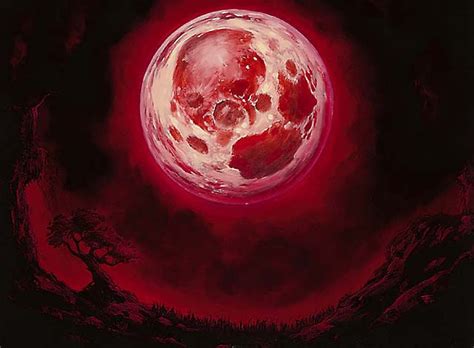 Blood Moon Mtg Art From Modern Masters Set By Franz Vohwinkel Art Of