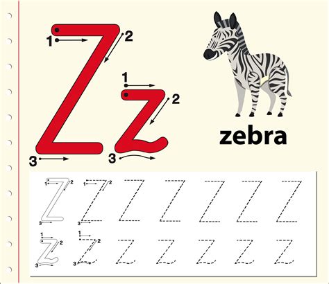 Tracing Letter Z Printable