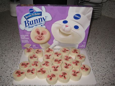 Whether you serve them after easter brunch or in the days leading up, they'll be. Uncooked Pillsbury Bunny Sugar cookies | Flickr - Photo ...