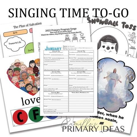 Singing Time Ideas Lds Camille S Primary Ideas