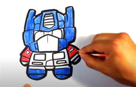 How To Draw Optimus Prime From Transformers Transformers Drawing
