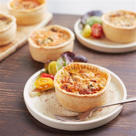 Toppings Pies Set Of 8 Hand Crafted Quiche Collection Qvc Uk