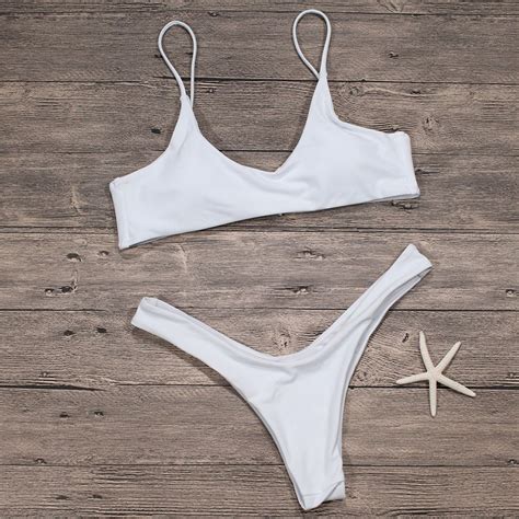 Compre Sexy Micro Biqu Ni Plus Size Swimwear Mulheres Mai Feminino Beach Wear Push Up
