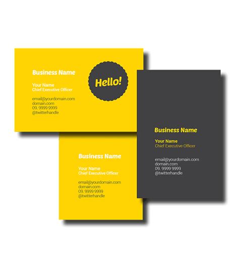 Double click or select the text to change its style, size or font. Name Card Printing | Master Color Services