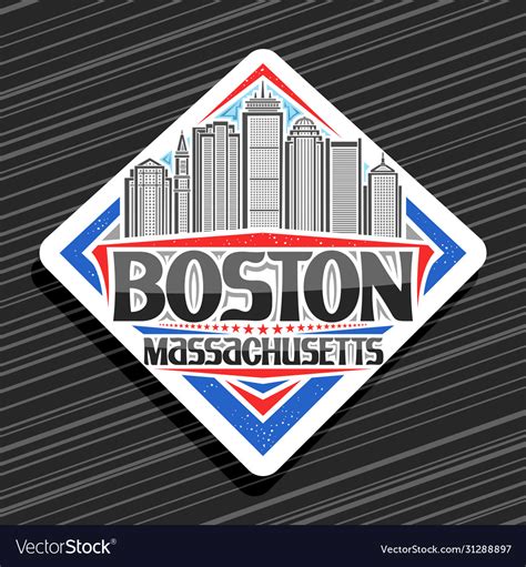 Logo For Boston Royalty Free Vector Image Vectorstock