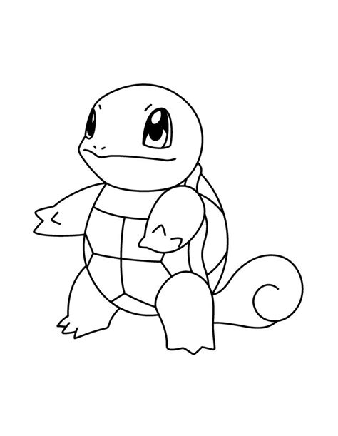 Cute Squirtle Coloring Pages Pdf To Print