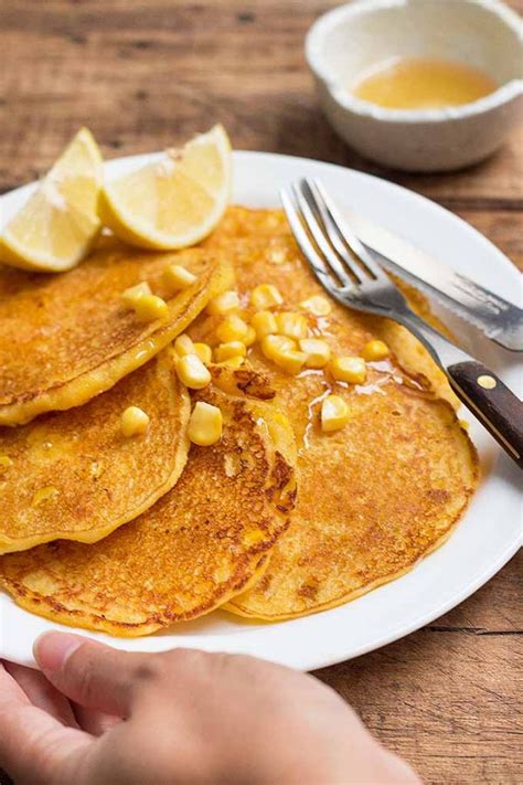 Cornmeal Pancakes With Sweet Corn Recipe Foodal