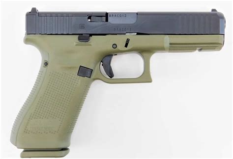 Glock 17 Gen5 Mos Fs Battlefield Green 9mm Pistol Modular Optics