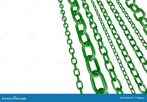 Green Chains Stock Illustration Illustration Of Consolidation 52352197