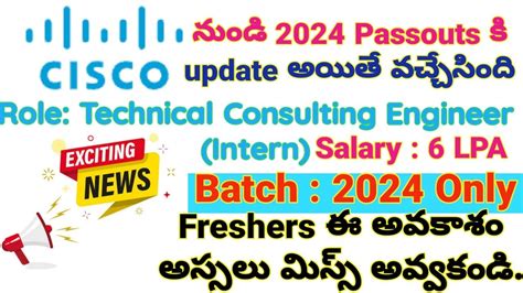 Jobs For 2024 Passouts In Cisco Jobs For Freshers In Cisco