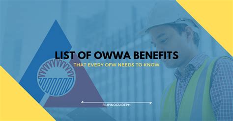 Maybe you would like to learn more about one of these? 2019 List of OWWA Benefits - That Every OFW Needs to Know ...