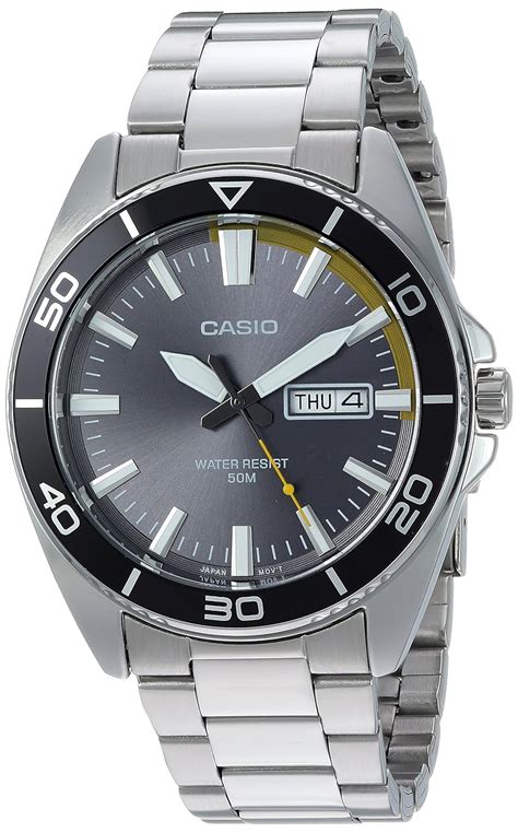 Casio Mens Sports Quartz Stainless Steel Casual Watch Colorsilver