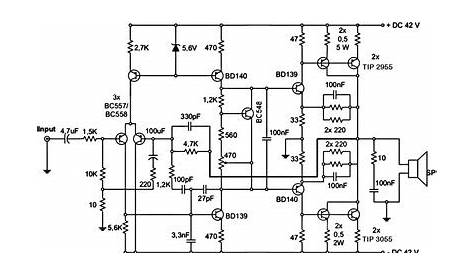 2.1 subwoofer amplifier circuit diagram