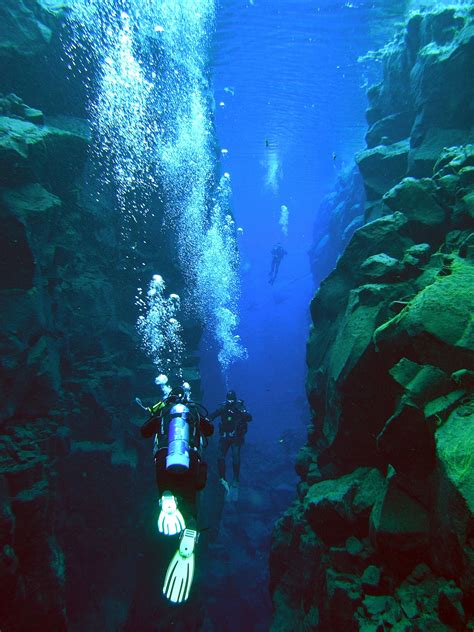 Silfra Thingvellir Park Iceland Underwater World Thingvellir