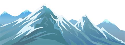 Snowy Mountain Transparent Png Clip Art Image Fotografi Alam Clip