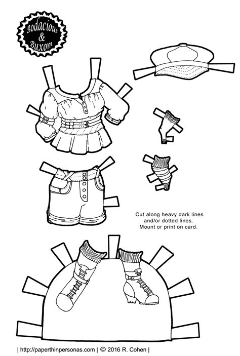 Steampunk Street Urchin Paper Doll Clothing • Paper Thin Personas