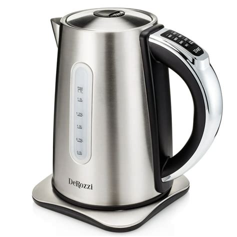 Derozzi Stainless Steel Electric Kettle For Tea Water Pot With 6 Temperature Control Variable