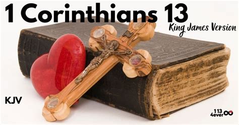 1 Corinthians 13 King James Version Kjv 1 13 4ever