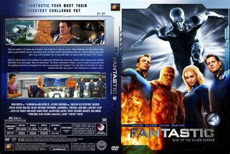 Fantastic Four Rise Silver Surfer Movie Dvd Custom Covers