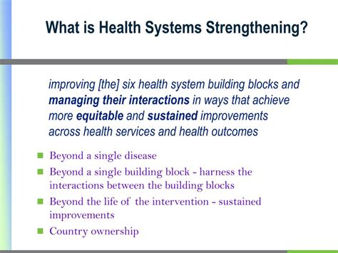 ppt overview of health system strengthening powerpoint presentation free download id 655553