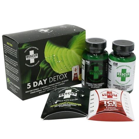 Rescue 5 Day Permanent Detox Best Detox Capsules Detox And Pass With Full