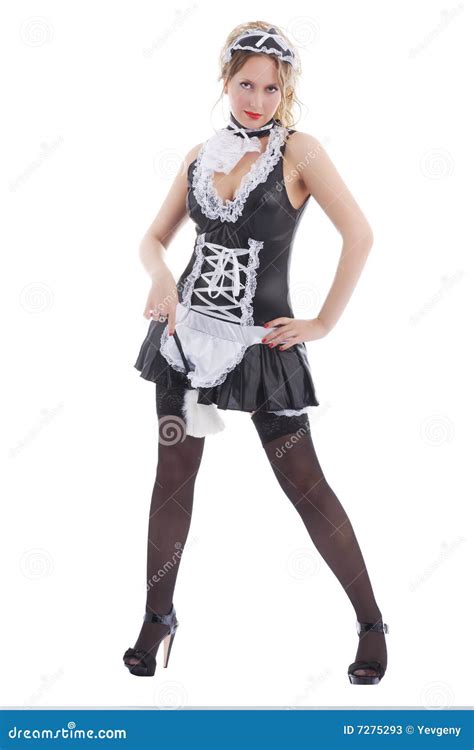 attractive maid stock image image of home clothing legs 7275293