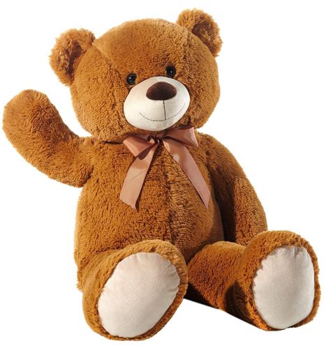 Peluche Ours Grande Taille Cm Marron Clair