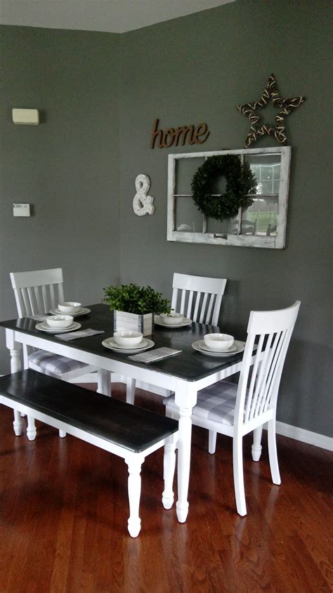 We did not find results for: Gray and white farmhouse table with bench and buffalo ...