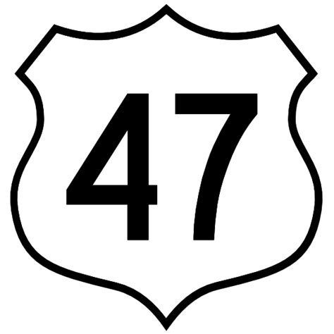 Highway 47 Sign Sticker