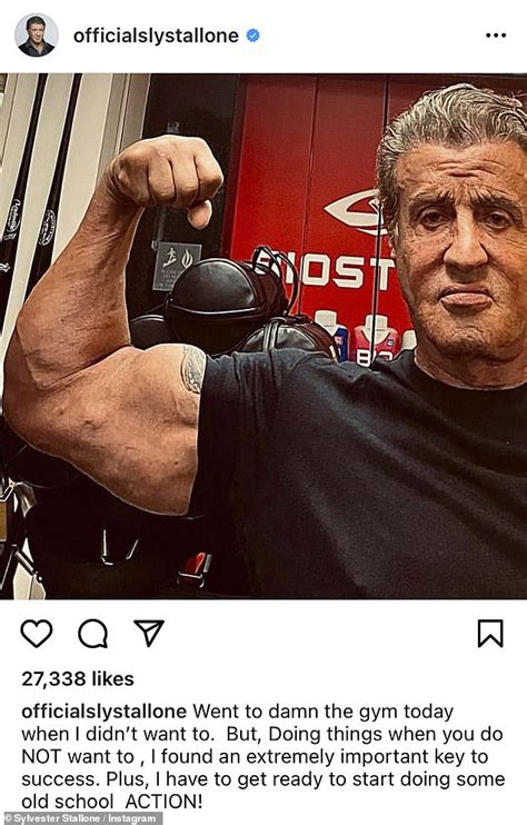 Sylvester Stallone 74 Looks Every Bit The Fitness Influencer As He