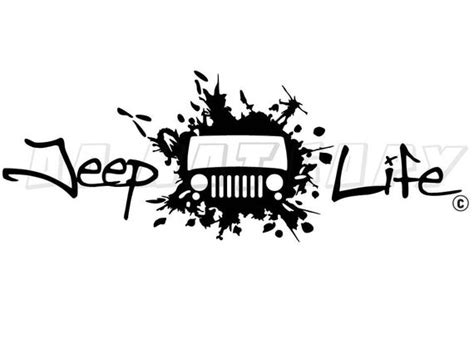 Download Jeep Life Vinyl Decal available in a variety of styles and