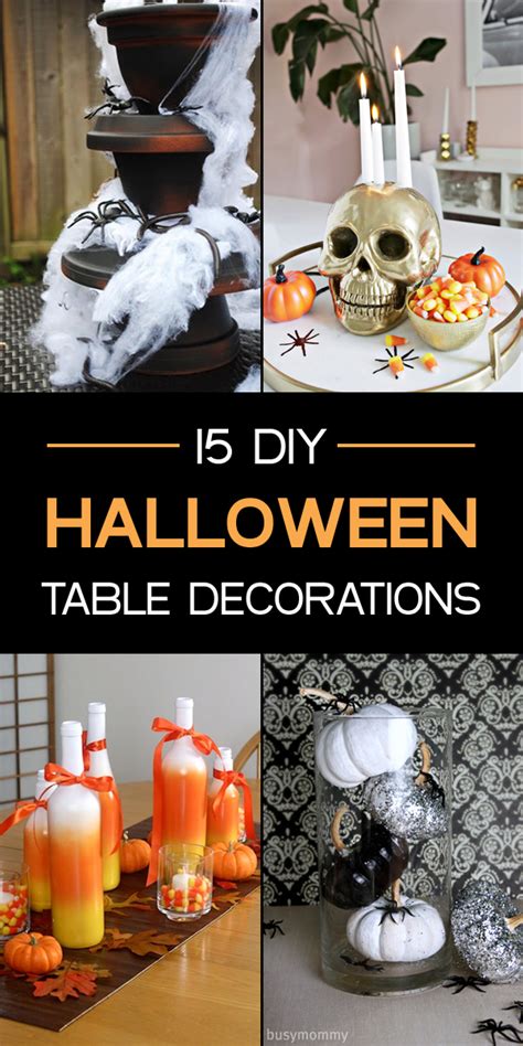 15 Fun And Spooky Diy Halloween Table Decorations