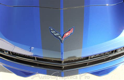 2014 2019 Chevy Corvette C7 Racing Stripes Rally Stripe Bumper To