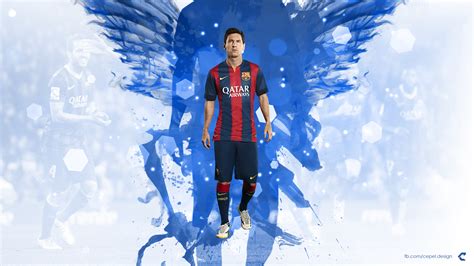 Lionel Messi Blue Wings Hd Wallpaper