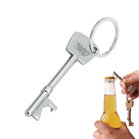Miniature Metal Key Shaped Bottle Opener Keychain Skeleton Key Shaped