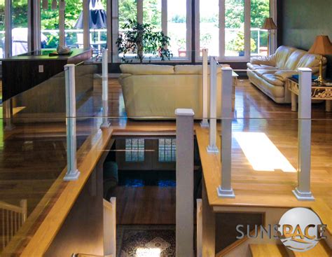 Easy installation, functionality and elegant design. Sunspace Sunrooms | Interior Glass Railings