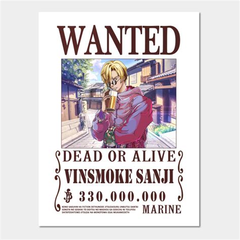 Vinsmoke Sanji One Piece Wanted Sanji Posters And Art Prints